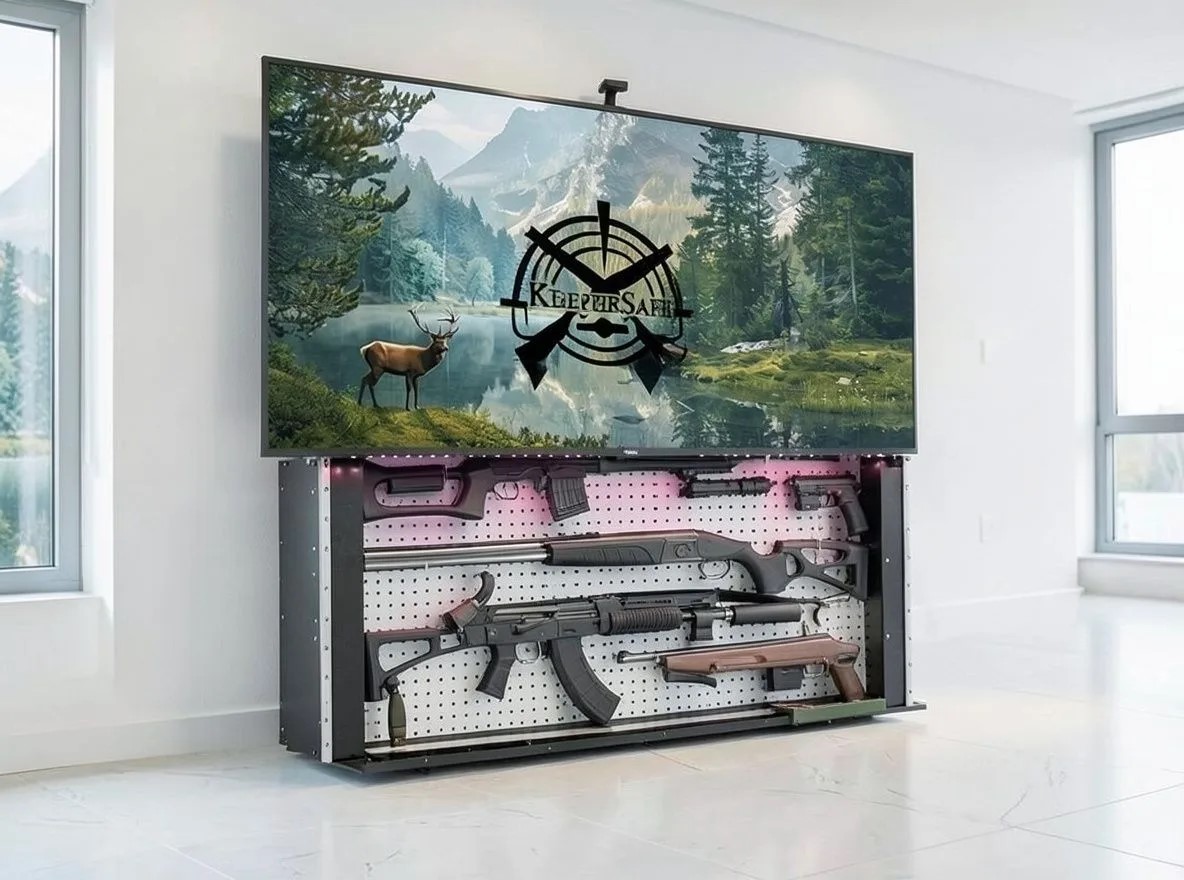 KeeperSafe, открытый вид на перфопанель